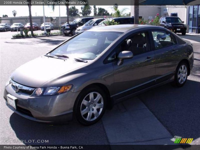 Galaxy Gray Metallic / Gray 2008 Honda Civic LX Sedan