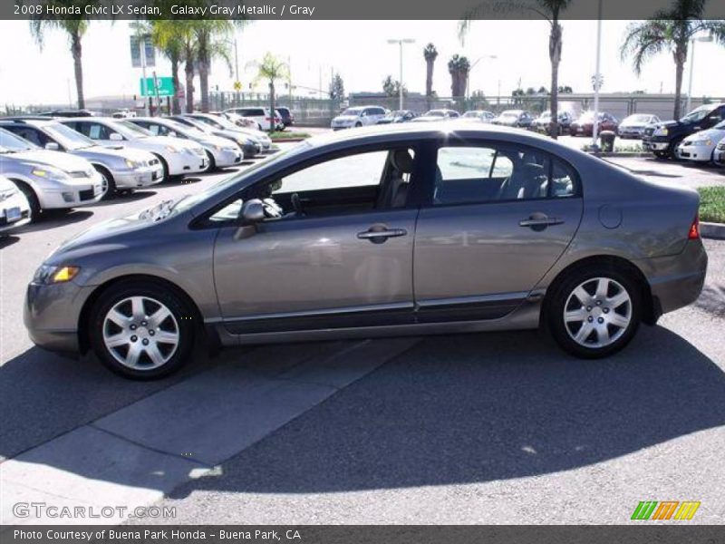Galaxy Gray Metallic / Gray 2008 Honda Civic LX Sedan