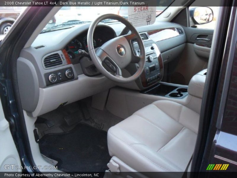 Dark Blue Metallic / Light Titanium/Dark Titanium 2008 Chevrolet Tahoe LT 4x4