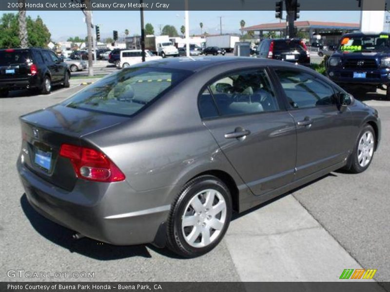 Galaxy Gray Metallic / Gray 2008 Honda Civic LX Sedan