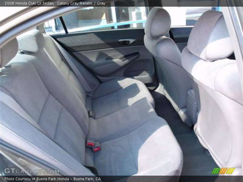  2008 Civic LX Sedan Gray Interior