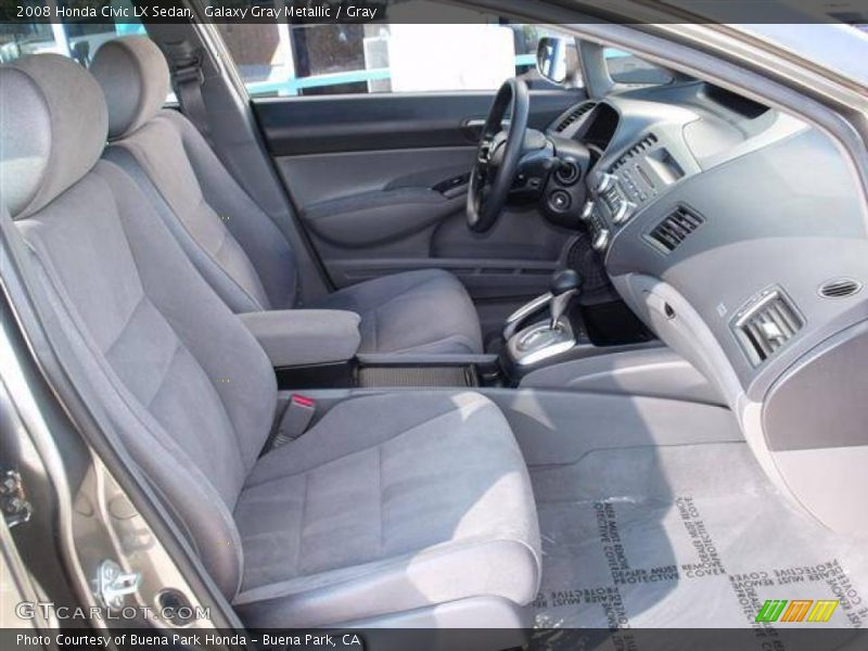  2008 Civic LX Sedan Gray Interior