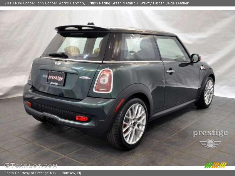 British Racing Green Metallic / Gravity Tuscan Beige Leather 2010 Mini Cooper John Cooper Works Hardtop