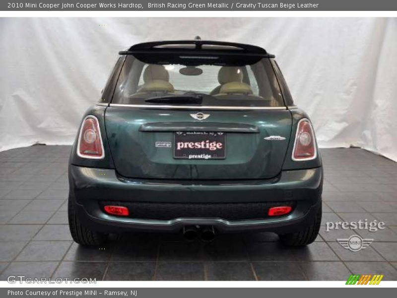 British Racing Green Metallic / Gravity Tuscan Beige Leather 2010 Mini Cooper John Cooper Works Hardtop
