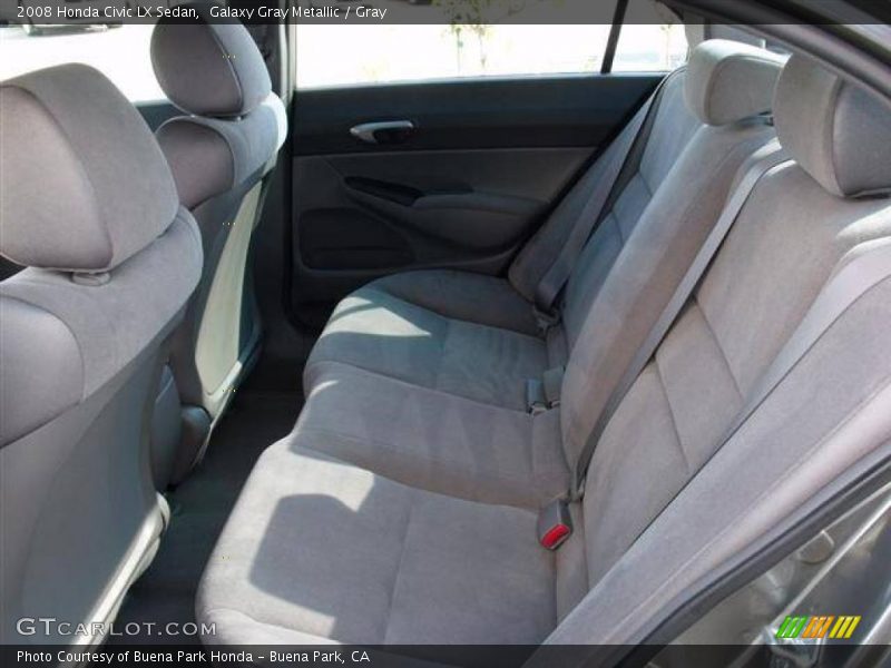 Galaxy Gray Metallic / Gray 2008 Honda Civic LX Sedan