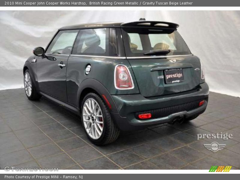 British Racing Green Metallic / Gravity Tuscan Beige Leather 2010 Mini Cooper John Cooper Works Hardtop