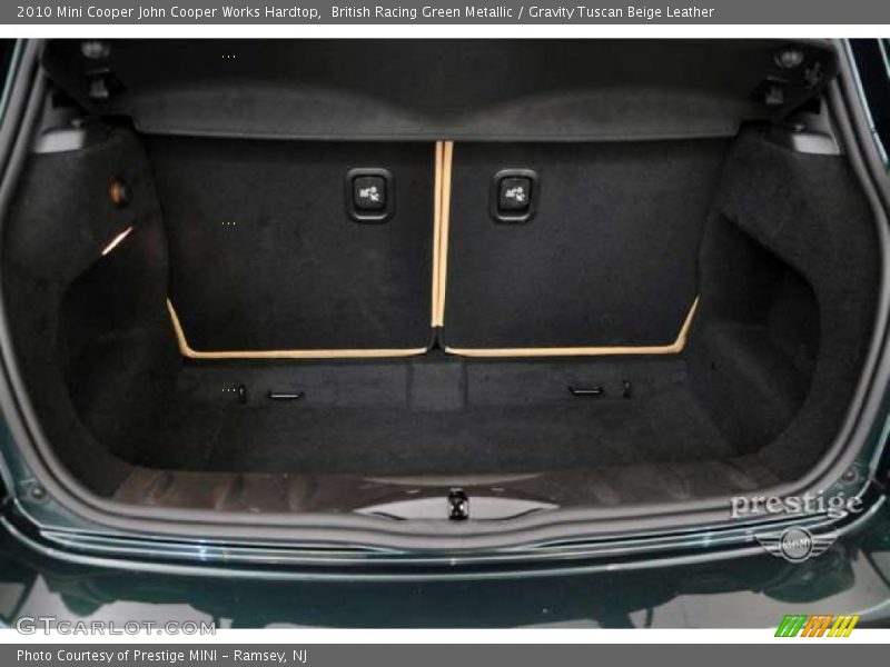 British Racing Green Metallic / Gravity Tuscan Beige Leather 2010 Mini Cooper John Cooper Works Hardtop