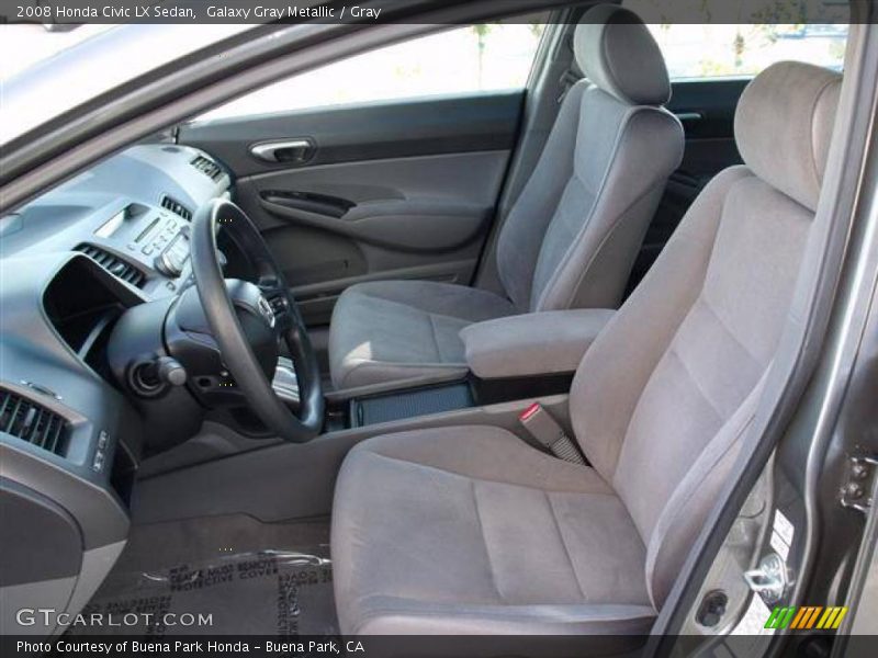  2008 Civic LX Sedan Gray Interior