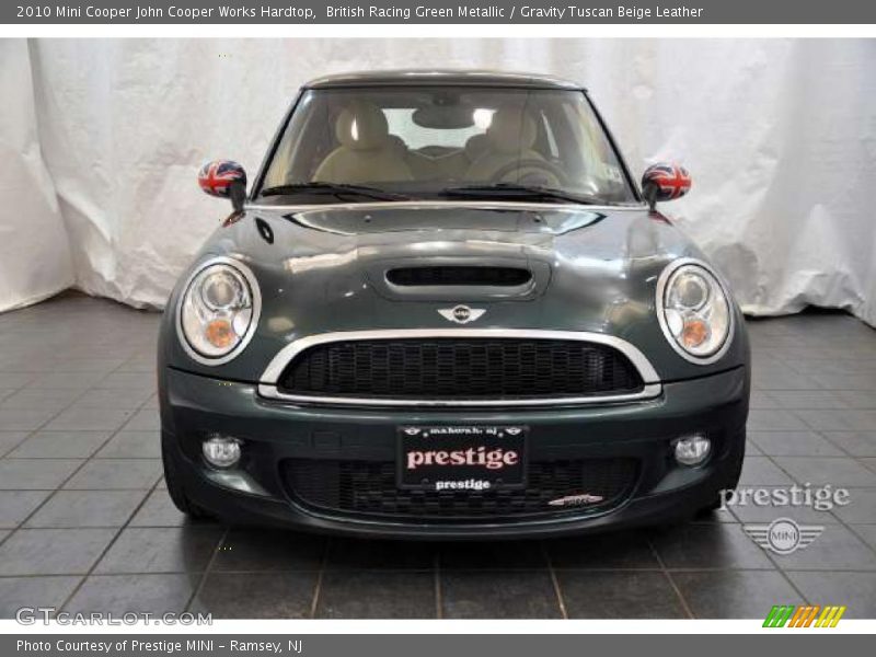 British Racing Green Metallic / Gravity Tuscan Beige Leather 2010 Mini Cooper John Cooper Works Hardtop