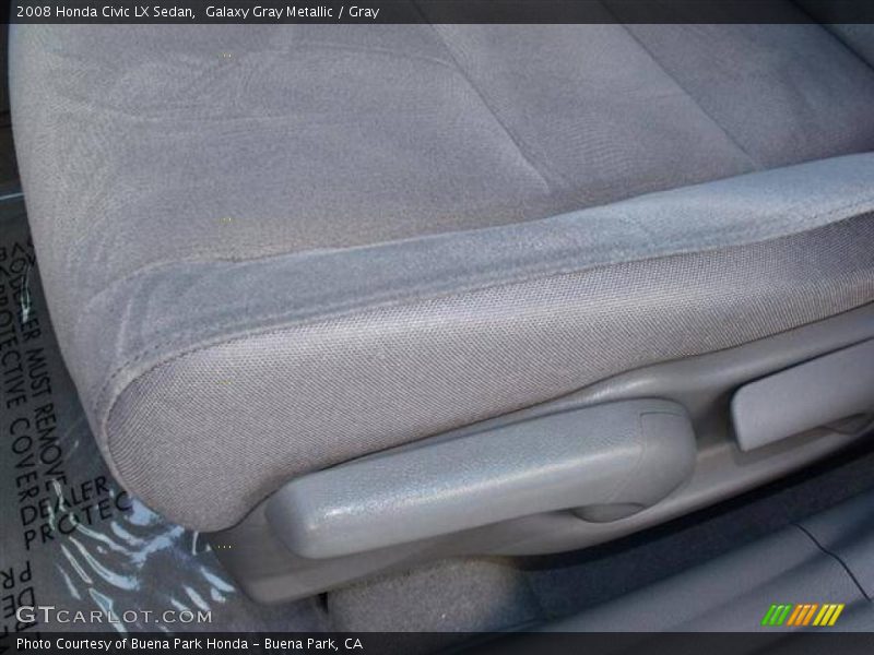 Galaxy Gray Metallic / Gray 2008 Honda Civic LX Sedan