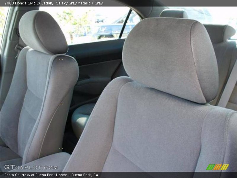 Galaxy Gray Metallic / Gray 2008 Honda Civic LX Sedan