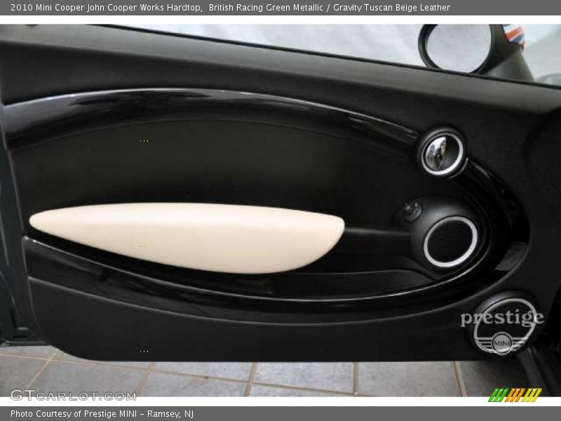 British Racing Green Metallic / Gravity Tuscan Beige Leather 2010 Mini Cooper John Cooper Works Hardtop