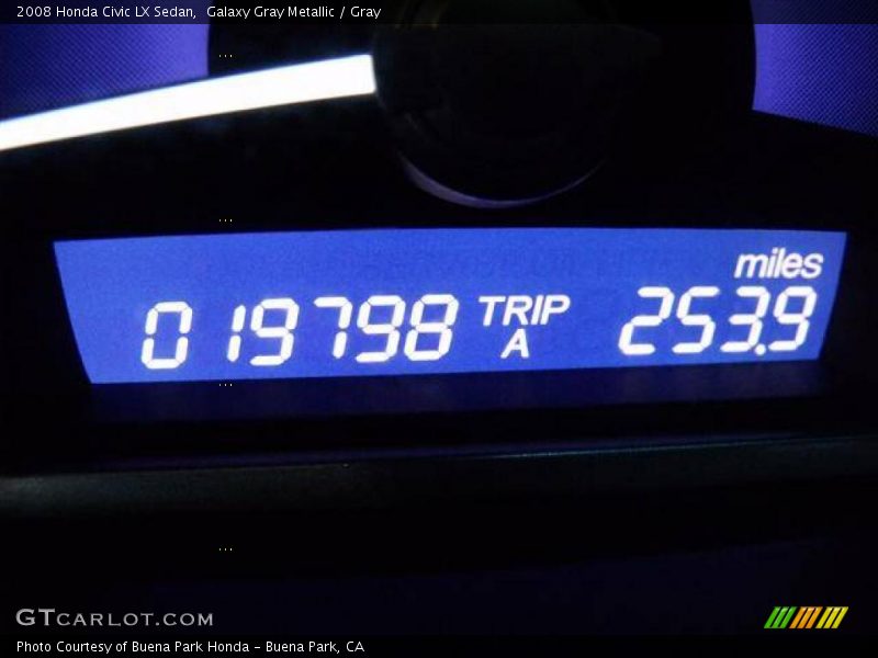 Galaxy Gray Metallic / Gray 2008 Honda Civic LX Sedan