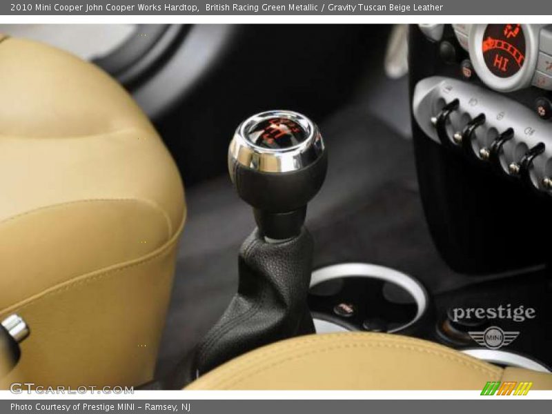 British Racing Green Metallic / Gravity Tuscan Beige Leather 2010 Mini Cooper John Cooper Works Hardtop
