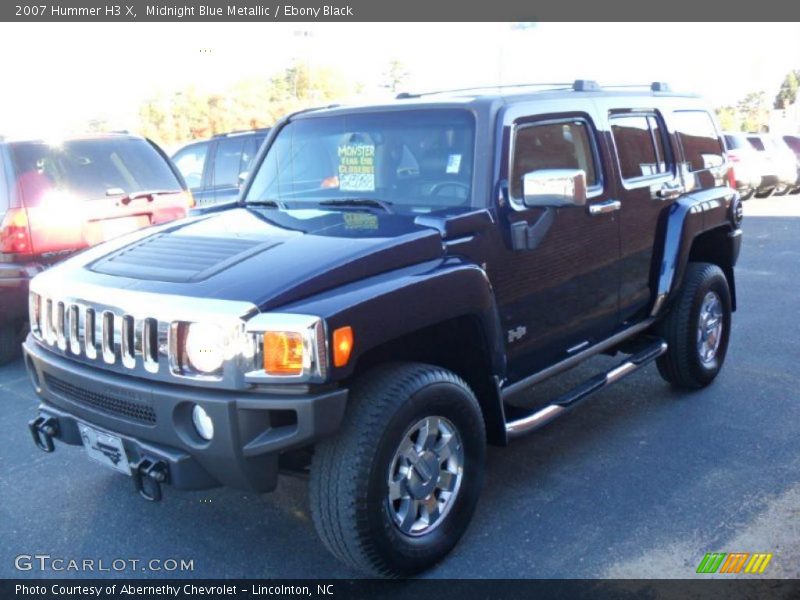 Midnight Blue Metallic / Ebony Black 2007 Hummer H3 X