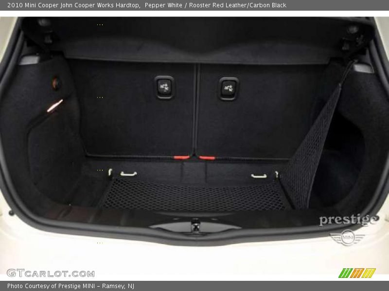 Pepper White / Rooster Red Leather/Carbon Black 2010 Mini Cooper John Cooper Works Hardtop