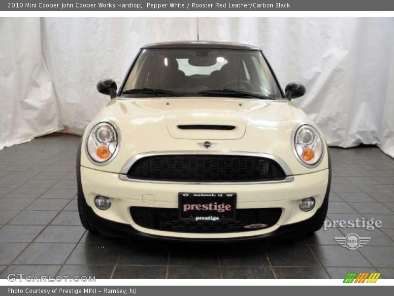 Pepper White / Rooster Red Leather/Carbon Black 2010 Mini Cooper John Cooper Works Hardtop