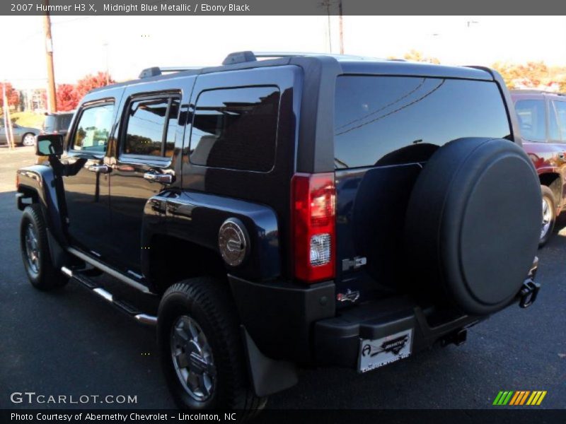 Midnight Blue Metallic / Ebony Black 2007 Hummer H3 X
