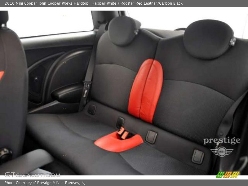 Pepper White / Rooster Red Leather/Carbon Black 2010 Mini Cooper John Cooper Works Hardtop