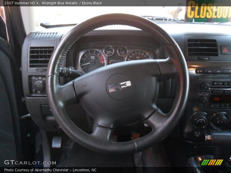 Midnight Blue Metallic / Ebony Black 2007 Hummer H3 X
