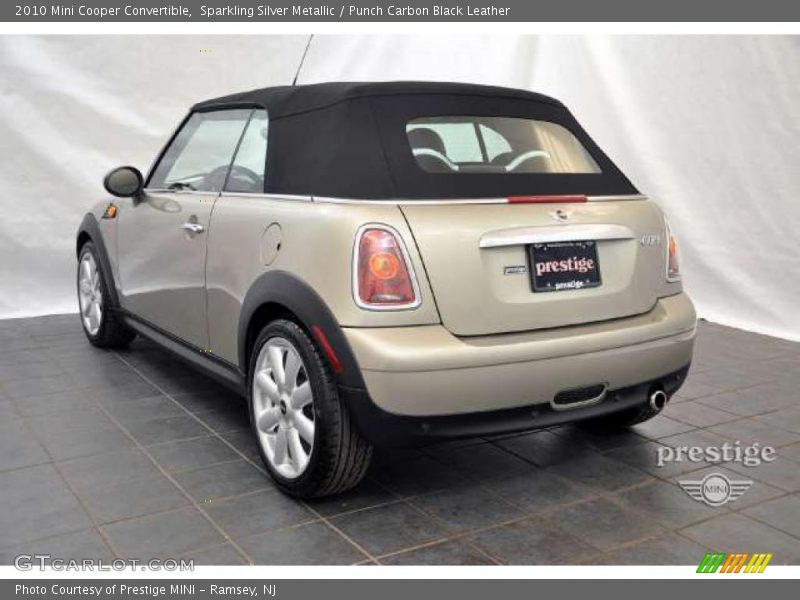 Sparkling Silver Metallic / Punch Carbon Black Leather 2010 Mini Cooper Convertible