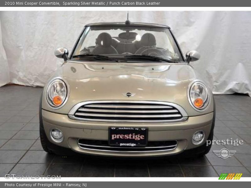 Sparkling Silver Metallic / Punch Carbon Black Leather 2010 Mini Cooper Convertible