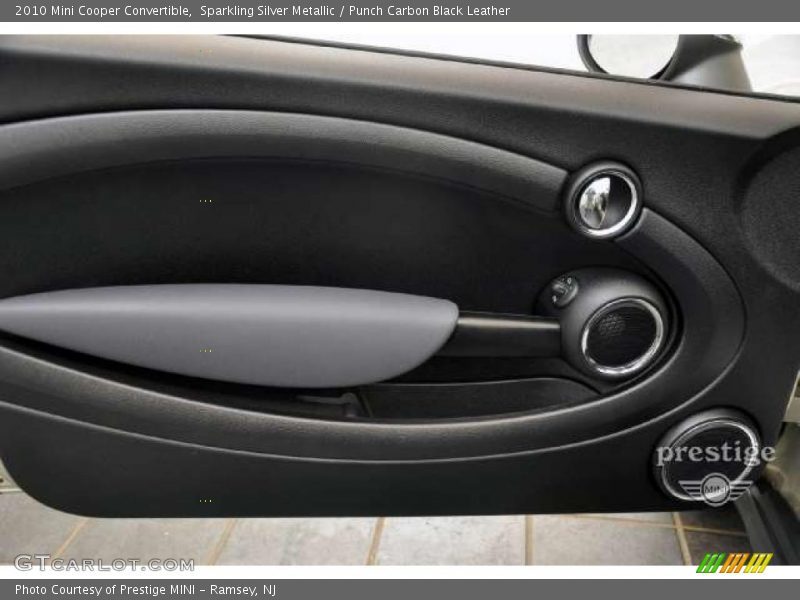 Sparkling Silver Metallic / Punch Carbon Black Leather 2010 Mini Cooper Convertible