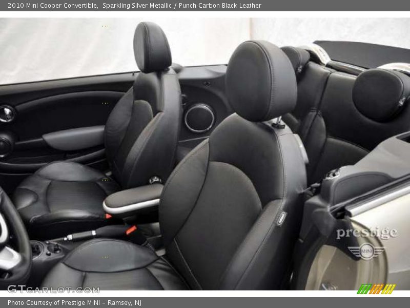 Sparkling Silver Metallic / Punch Carbon Black Leather 2010 Mini Cooper Convertible