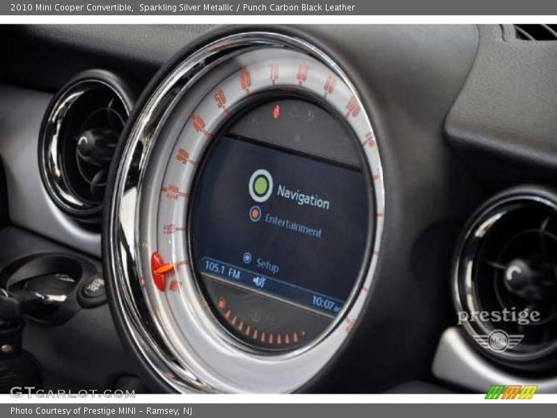 Sparkling Silver Metallic / Punch Carbon Black Leather 2010 Mini Cooper Convertible