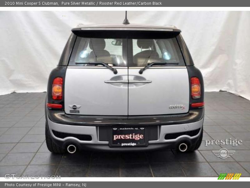 Pure Silver Metallic / Rooster Red Leather/Carbon Black 2010 Mini Cooper S Clubman