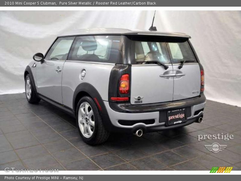 Pure Silver Metallic / Rooster Red Leather/Carbon Black 2010 Mini Cooper S Clubman