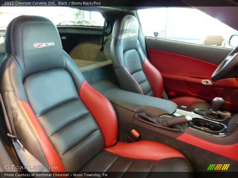  2011 Corvette Z06 Ebony Black/Red Interior