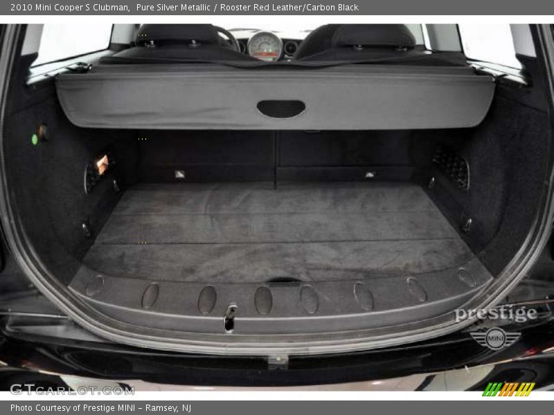 Pure Silver Metallic / Rooster Red Leather/Carbon Black 2010 Mini Cooper S Clubman