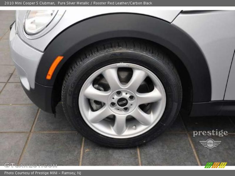Pure Silver Metallic / Rooster Red Leather/Carbon Black 2010 Mini Cooper S Clubman