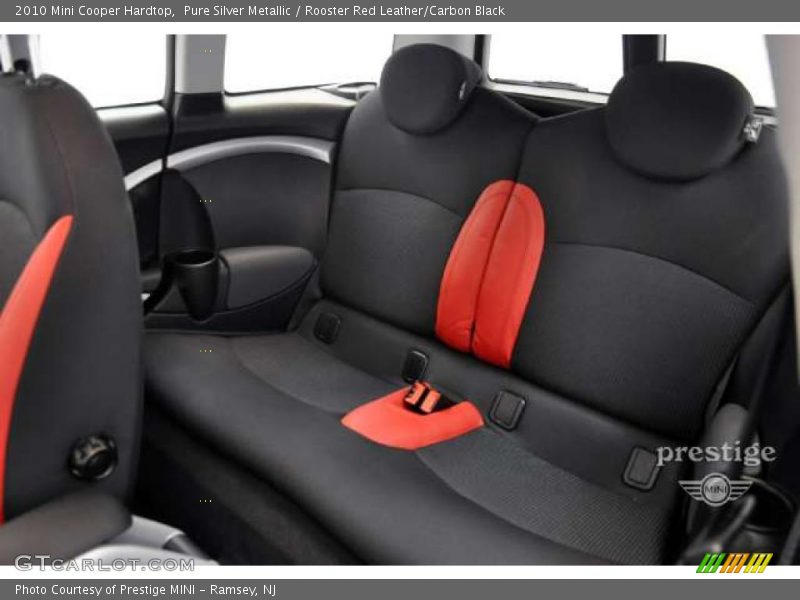 Pure Silver Metallic / Rooster Red Leather/Carbon Black 2010 Mini Cooper Hardtop