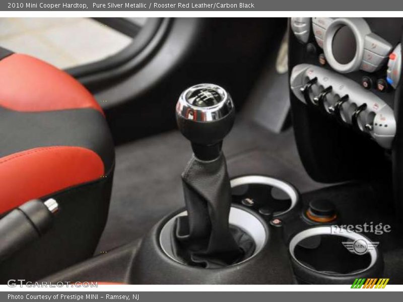 Pure Silver Metallic / Rooster Red Leather/Carbon Black 2010 Mini Cooper Hardtop