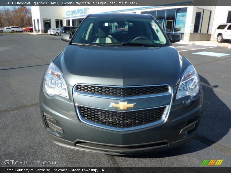 Cyber Gray Metallic / Light Titanium/Jet Black 2011 Chevrolet Equinox LS AWD