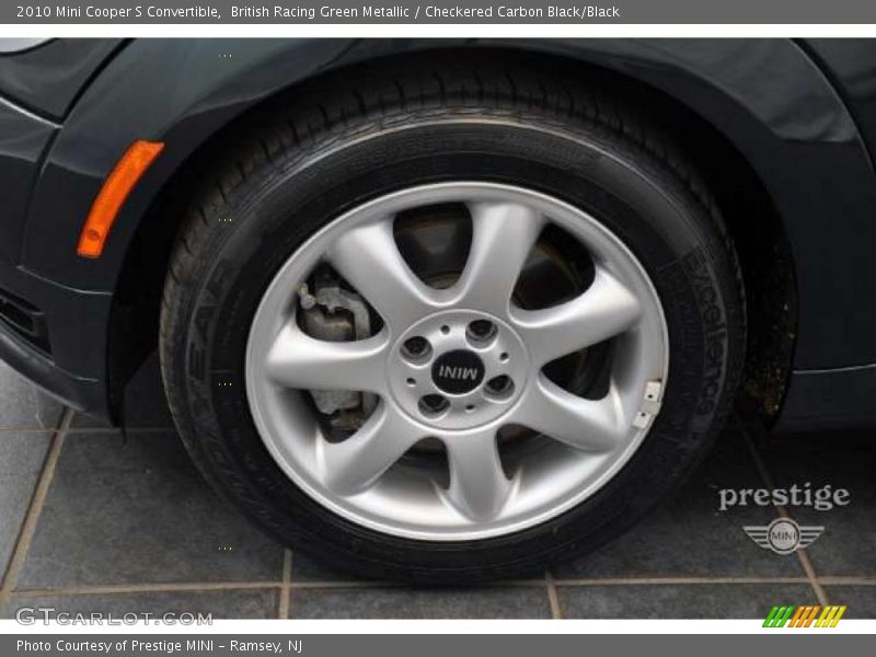 British Racing Green Metallic / Checkered Carbon Black/Black 2010 Mini Cooper S Convertible