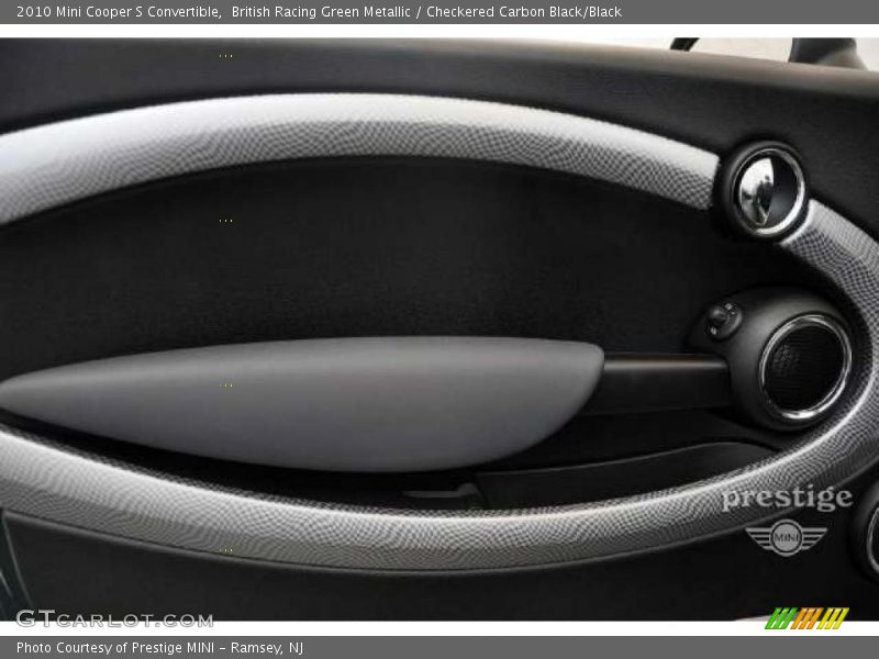 British Racing Green Metallic / Checkered Carbon Black/Black 2010 Mini Cooper S Convertible