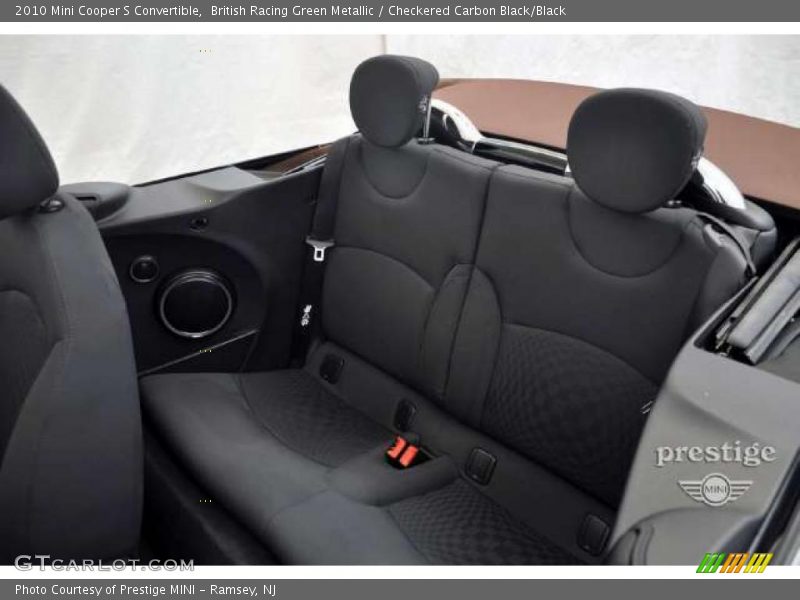British Racing Green Metallic / Checkered Carbon Black/Black 2010 Mini Cooper S Convertible