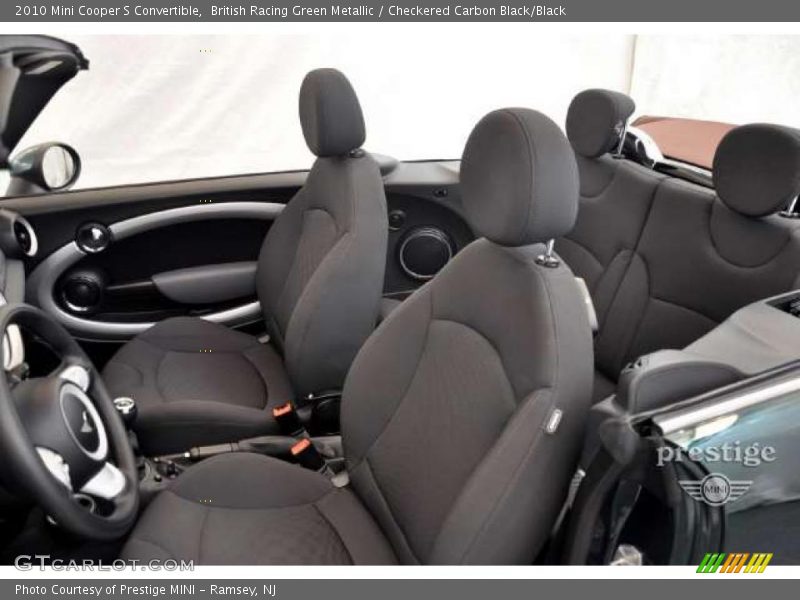British Racing Green Metallic / Checkered Carbon Black/Black 2010 Mini Cooper S Convertible
