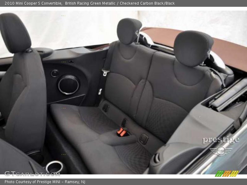 British Racing Green Metallic / Checkered Carbon Black/Black 2010 Mini Cooper S Convertible