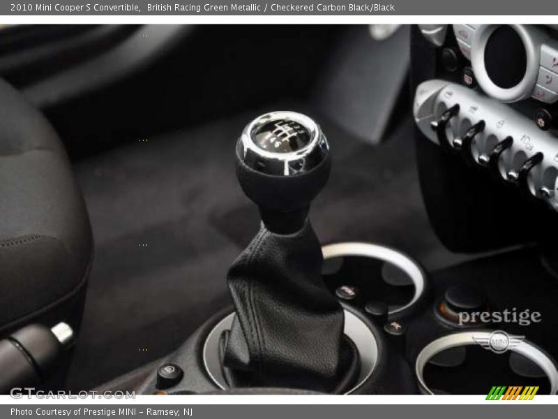 British Racing Green Metallic / Checkered Carbon Black/Black 2010 Mini Cooper S Convertible