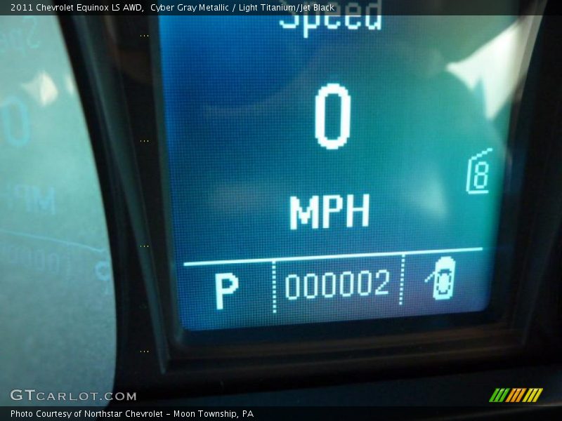 Cyber Gray Metallic / Light Titanium/Jet Black 2011 Chevrolet Equinox LS AWD