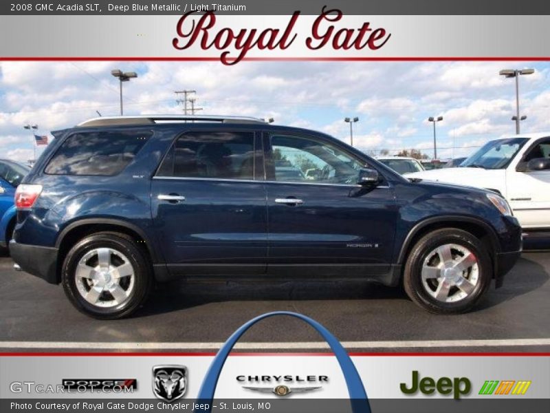 Deep Blue Metallic / Light Titanium 2008 GMC Acadia SLT