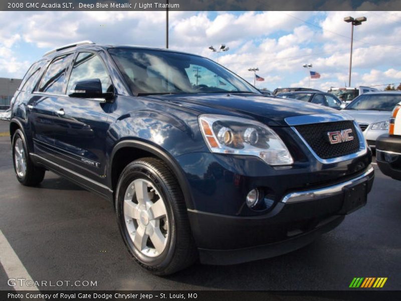 Deep Blue Metallic / Light Titanium 2008 GMC Acadia SLT