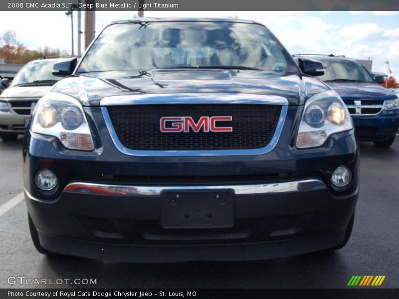 Deep Blue Metallic / Light Titanium 2008 GMC Acadia SLT