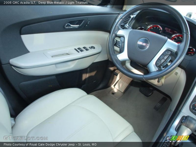 Deep Blue Metallic / Light Titanium 2008 GMC Acadia SLT