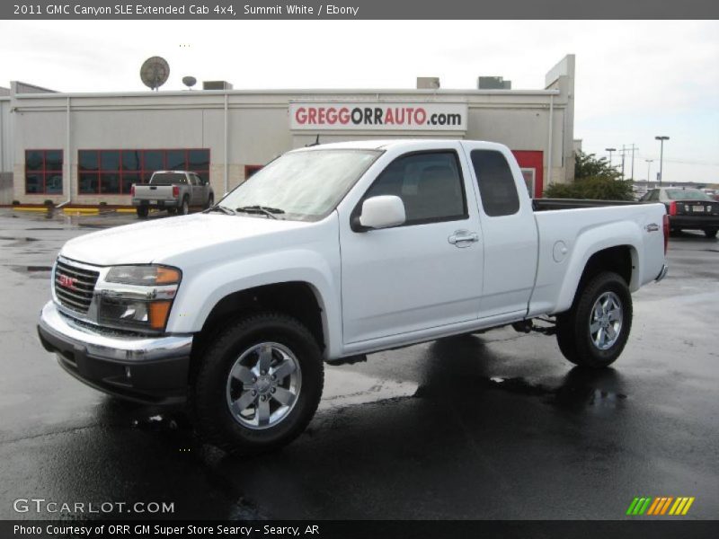 Summit White / Ebony 2011 GMC Canyon SLE Extended Cab 4x4