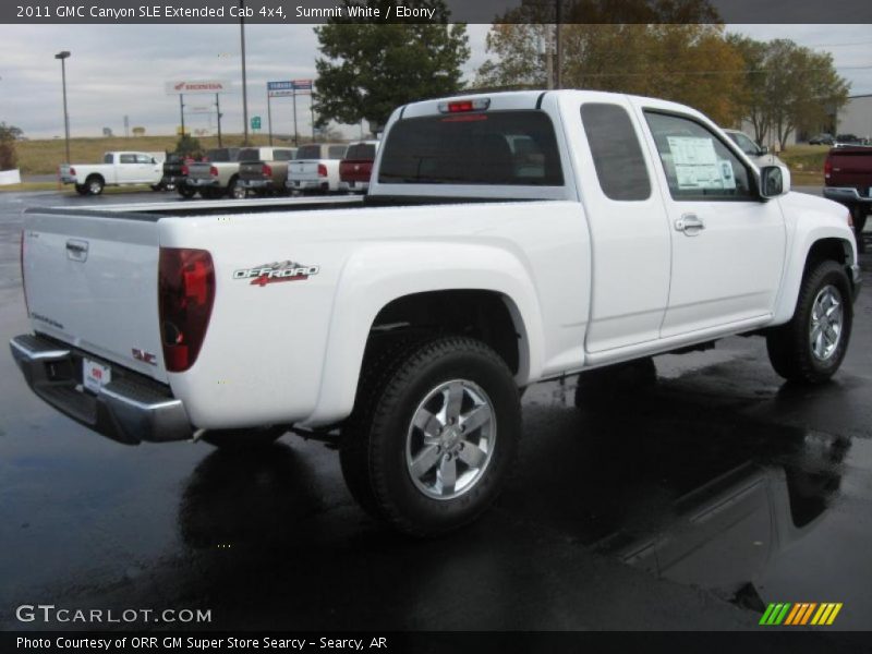 Summit White / Ebony 2011 GMC Canyon SLE Extended Cab 4x4